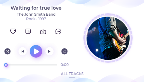 Music Player UI using LVGL