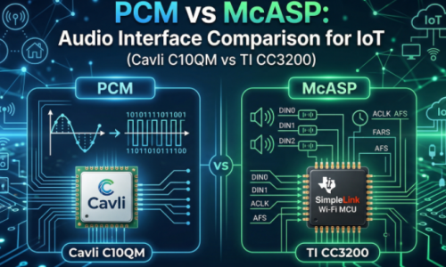 PCM vs McASP: Audio Interface Comparison for IoT (Cavli C10QM vs TI CC3200)