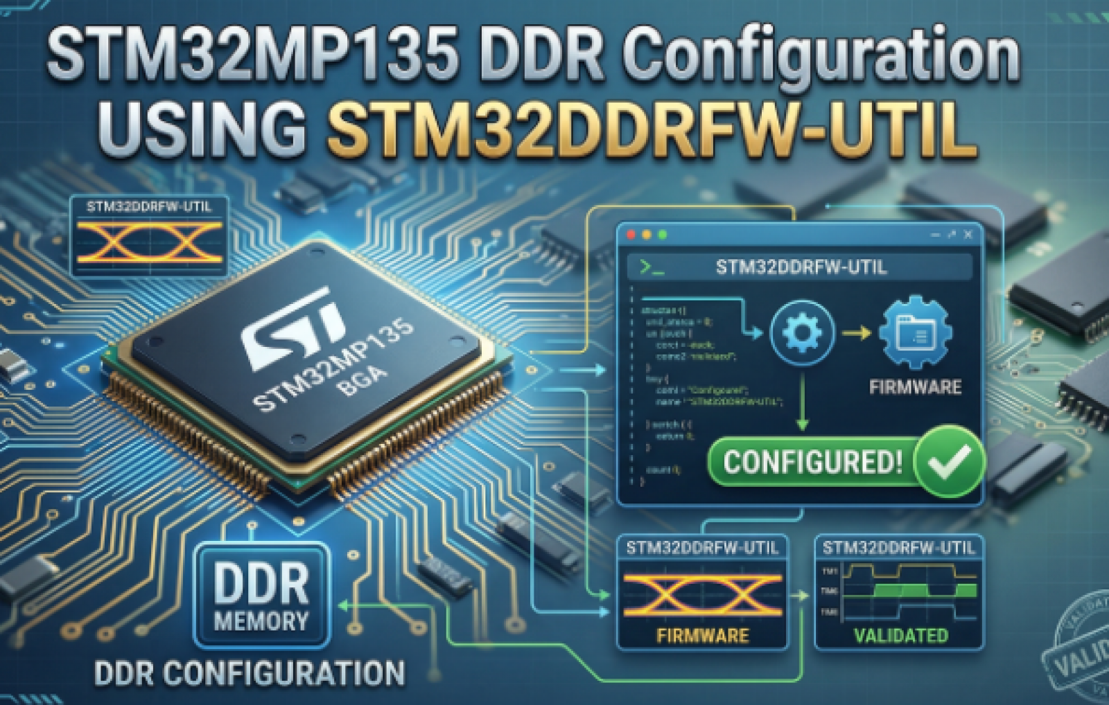 STM32MP135 DDR Configuration Using STM32DDRFW-UTIL